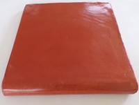 12x12 Saltillo Coping/Stair Tread Brick Red Stained