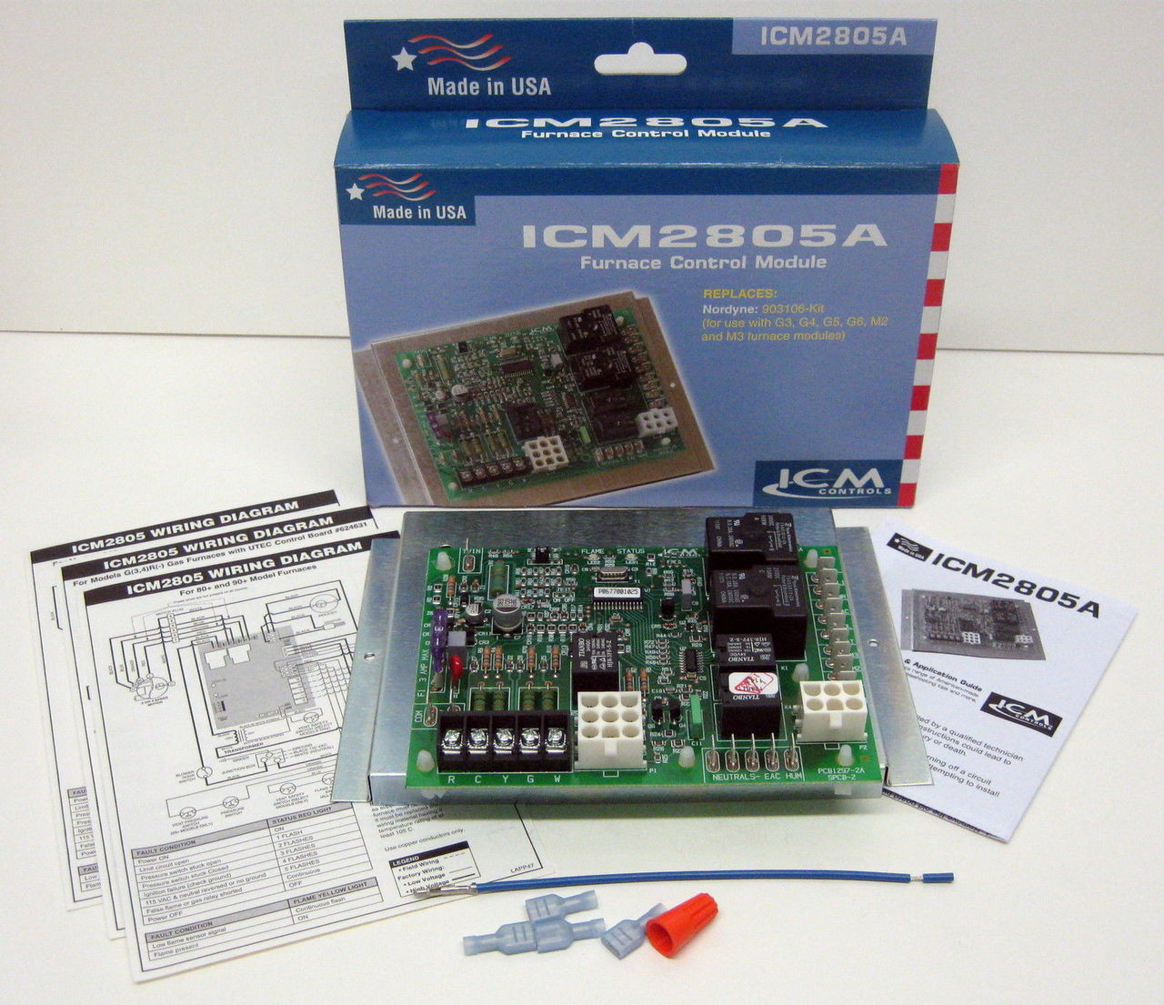 Ersatz-Control-Board Für Nordyne Ofen – Platine 624591-b, Inkl. Upgrade-Kit Und Anleitung