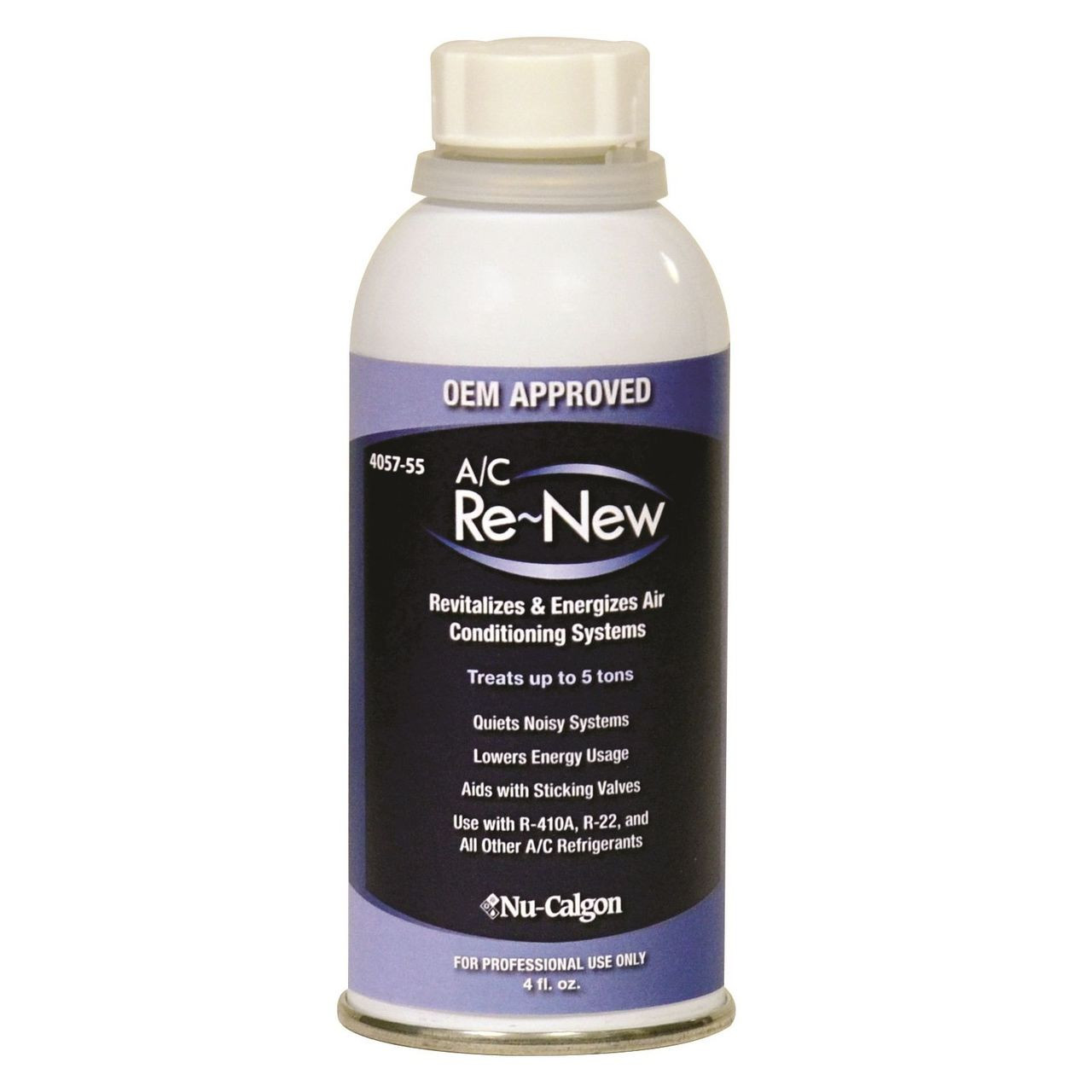 Nu-Calgon 4057-55 A/C Renew 4oz - Air Conditioner System Cleaner (Injector Not Included)