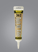 BOSS 362 Bright White Acrylic Tub & Tile Caulk 5.5 oz. tube