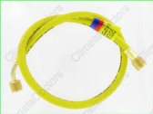 Yellow Jacket 22072 72" Yellow 1/4" hose W/SealRight fitting