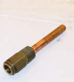 Honeywell 123869A 1/2 in. NPT Copper Well Assembly-  3/8 in. bulb size