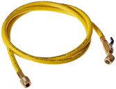 Yellow Jacket 29048 48" Yellow 1/4 Ball Valve Hose