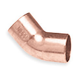 25-W03034 7/8 OD ACR Copper Fitting 45° Elbow CxC