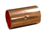 25-W01017 1/2 OD Copper Fitting Coupling Rolled Stop CxC