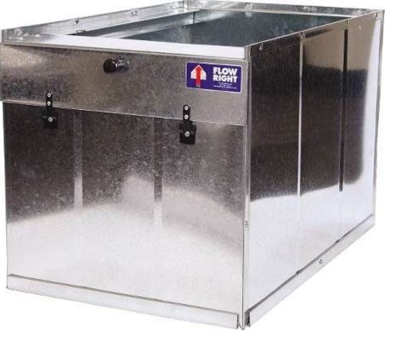 Flow Right 21 Galvanized Return Air Filter Box Furnace Stand