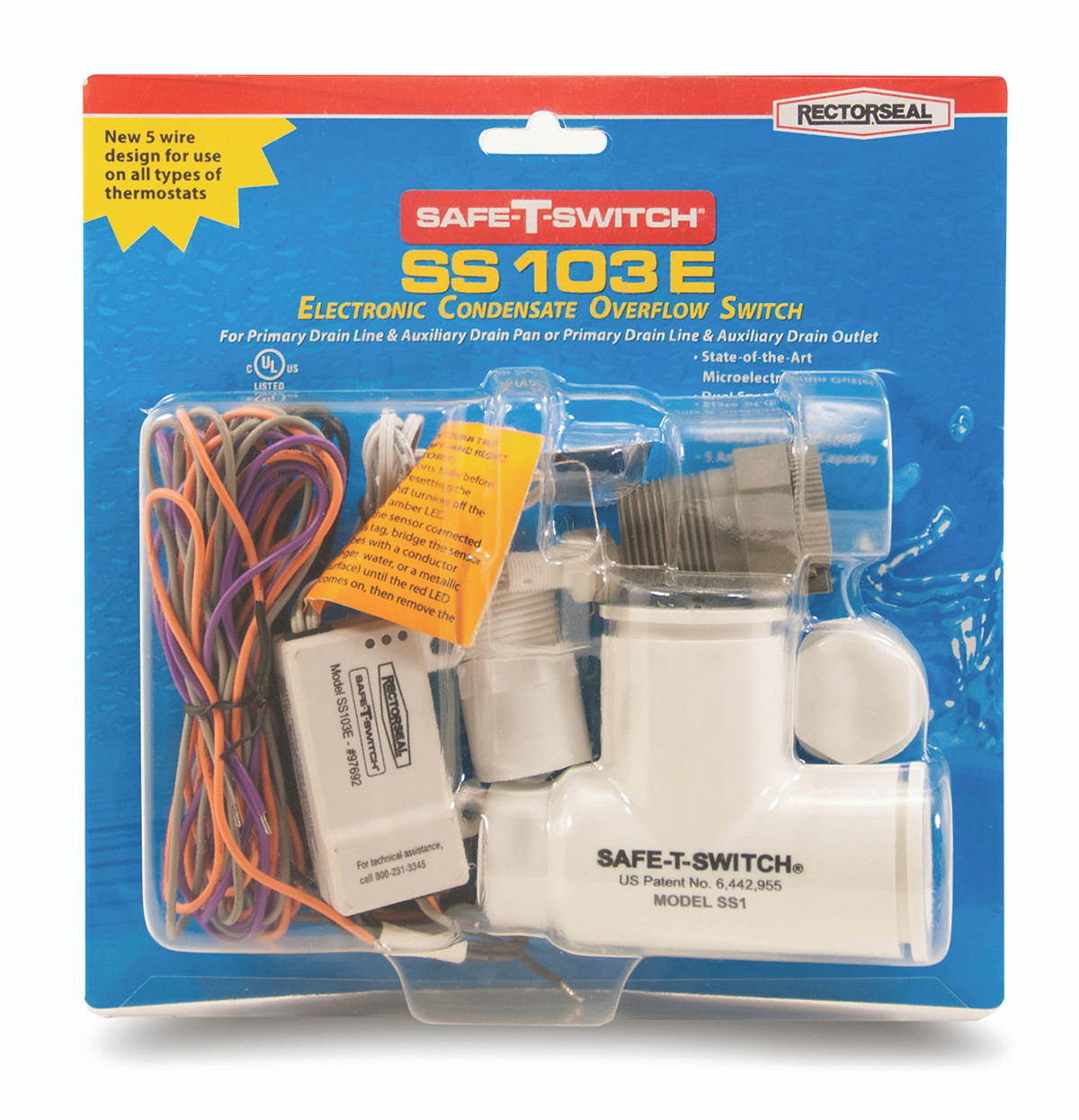 SafeTSwitch SS103E Electronic Condensate Overflow Switch