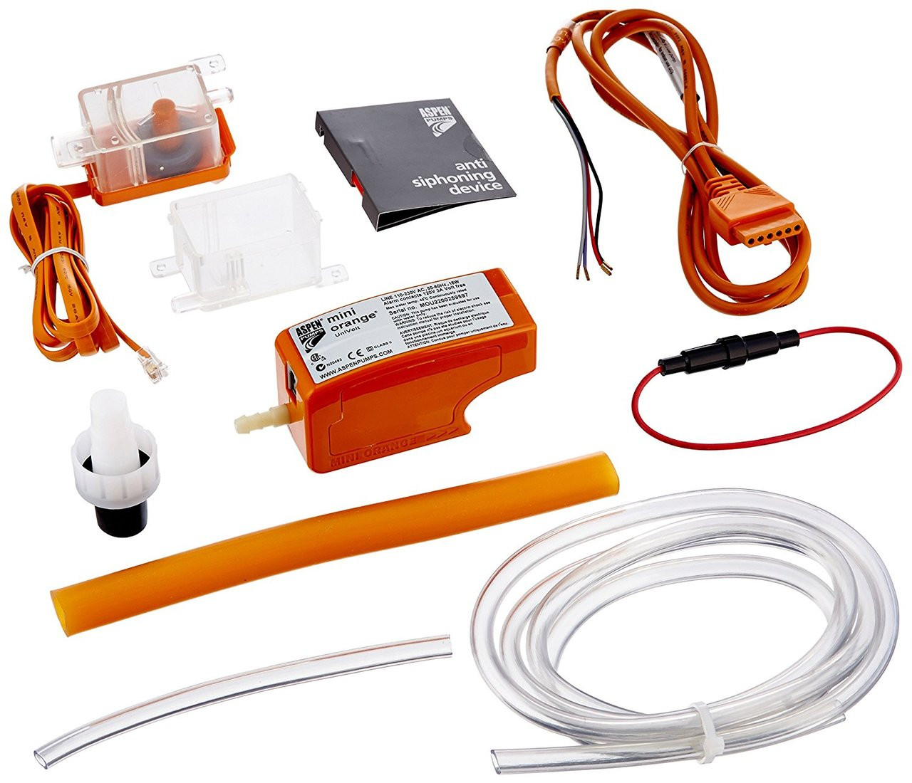 Aspen 83909 Mini Orange 100-250v Condensate Pump - Climatedoctors