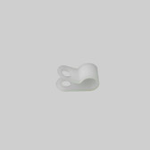 Diversitech WC04C White Nylon Cable Clamp, 1/4in - Pk of 100