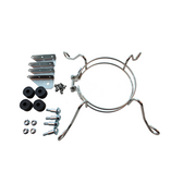 Replacement Rheem Adapter Belly Bands Applications: Rheem Blower Assemblies 
This kit allows the use of standard 5.5” blower motors (without Rheem mounting holes) in Rheem original equipment blower applications. 
• Welded 4-ring bracket 
• Anodized steel rod construction 
• Includes bracket, blower housing tabs, hardware & grommets
