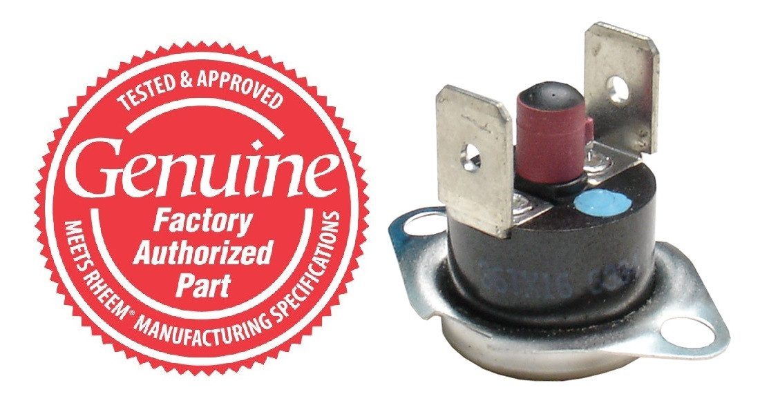 Replacement Rheem Ruud 472286102 Roll Out Switch Manual Reset