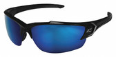 Edge TSDKAP218-G2 Khor Black Safety Sunglasses with Blue Lenses