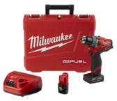 Milwaukee M12 1/2in Fuel Hammer Drill 12-Volt 4.0 Ah Kit 2504-22
