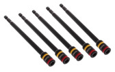 Malco MSHXLC 6" C-RHEX Dual 1/4", 5/16" Magnetic Hex Driver, Pack of 5