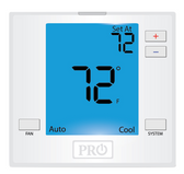 Pro1IAQ T751 up to 2H/2C or up to 3 H/2C Heat Pump Non-Programmable Digital Thermostat