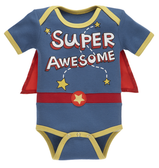 Ganz Baby Diaper Shirt-Super Awesome With Cape