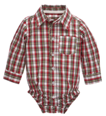 Ganz Bably Red/Blue Plaid Shirt