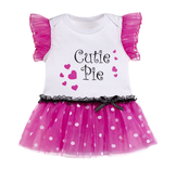 Ganz Baby Cutie Pie Diaper Shirt TuTu 0-6 Months ER38060
