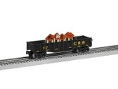 Lionel Construction RR Gondola With Signs O Scale 6-84766