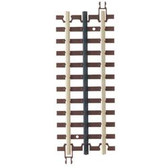Atlas 3 Rail 5 1/2” Straight Track With Brown Ties Nickel Silver Rail 6053