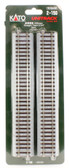 Kato HO Unitrack Scale 246mm Straight Track 5 7/8” (4) Pieces 2-150