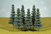 Bachmann 5” - 6” Blue Spruce Trees HO 32012