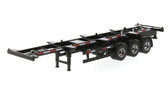 Diecast Masters 40’ Skeleton Trailer Black 1:50 Scale 91024