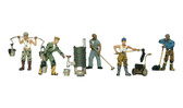 Woodland Scenics Roofers HO Scale 8 PC  A1828