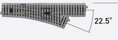 Kato Ho Right Turnout with 490mm (19 1/4”) Radius Curve 2-841 Code 83