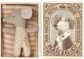 Maileg Sleepy/ Wakey  Baby Mouse in Matchbox 17-2004-01