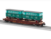 Lionel UP/Merchants 50’ Flatcar with 20’ Trailers #53085 O Scale 2026651
