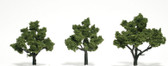Woodland Scenics Trees 3”-4” Light Green Trees (3) Light Green WSD1506