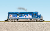 USA Trains Christmas GP30 Blue/Silver G Scale Locomotive R22470