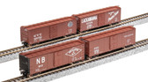 Broadway Limited NYC 40’ Steel Boxcar Variety Set D (1950s 4-Pack) N Scale 7273