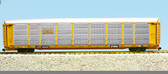 USA Trains CSX BI LEVEL AUTO CARRIER YELLOW R17177