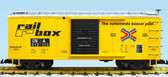 USA Trains  RAIL BOX CN YELLOW/SILVER R1900A