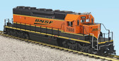USA Trains BNSF (SPEED LETTERING) SD40-2 BLACK/ORANGE R22318