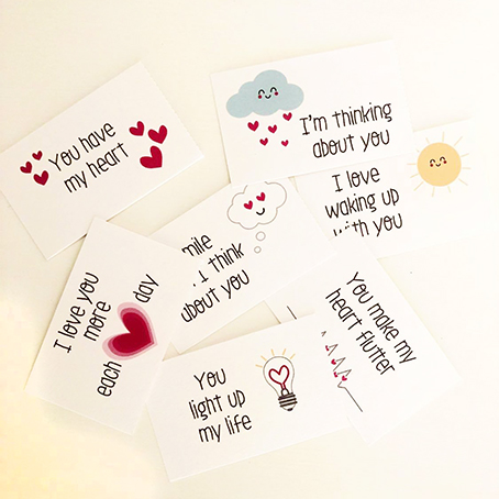 Free Printable Little Love Notes - Wink Design