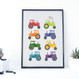 Tractor print for children