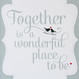 Personalised 'Together' Love Print - detail