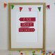 Dream It Do It Inspirational Print (In The Pink colour) - Framed