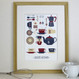 Personalised Graphic Kitchen Print - framed