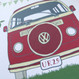 Personalised Retro Camper Van Birthday Card - close up