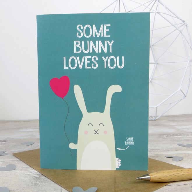 Wink Design Some Bunny Love You Valentine Card