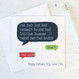 Funny Fathers Day Speech Bubble card by Wink Design