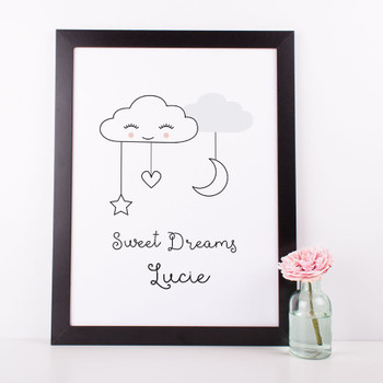 Sweet Dreams Nursery print