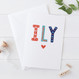 Wink Design - ILY - I Love You - Love Card, Valentines Card