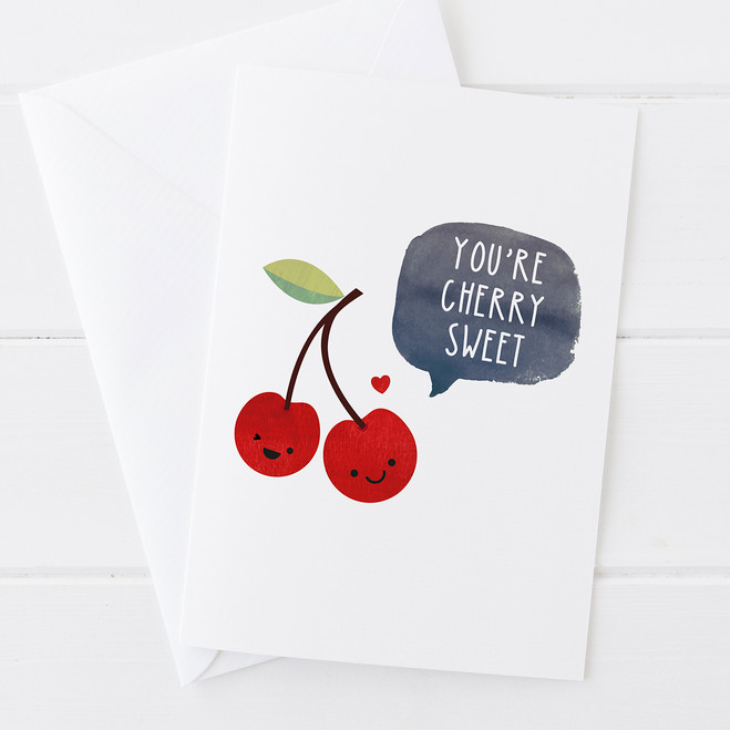 You're Cherry Sweet - Wink Design - Valentines Card