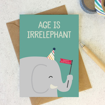 Wink Design - Animal Pun Card - Happy Birthday  - Birthday Card