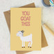 Wink Design - Animal Pun Card - Motivational Encouragement Card